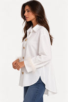 MARABÙ - Camicia con marabù (Bianco)