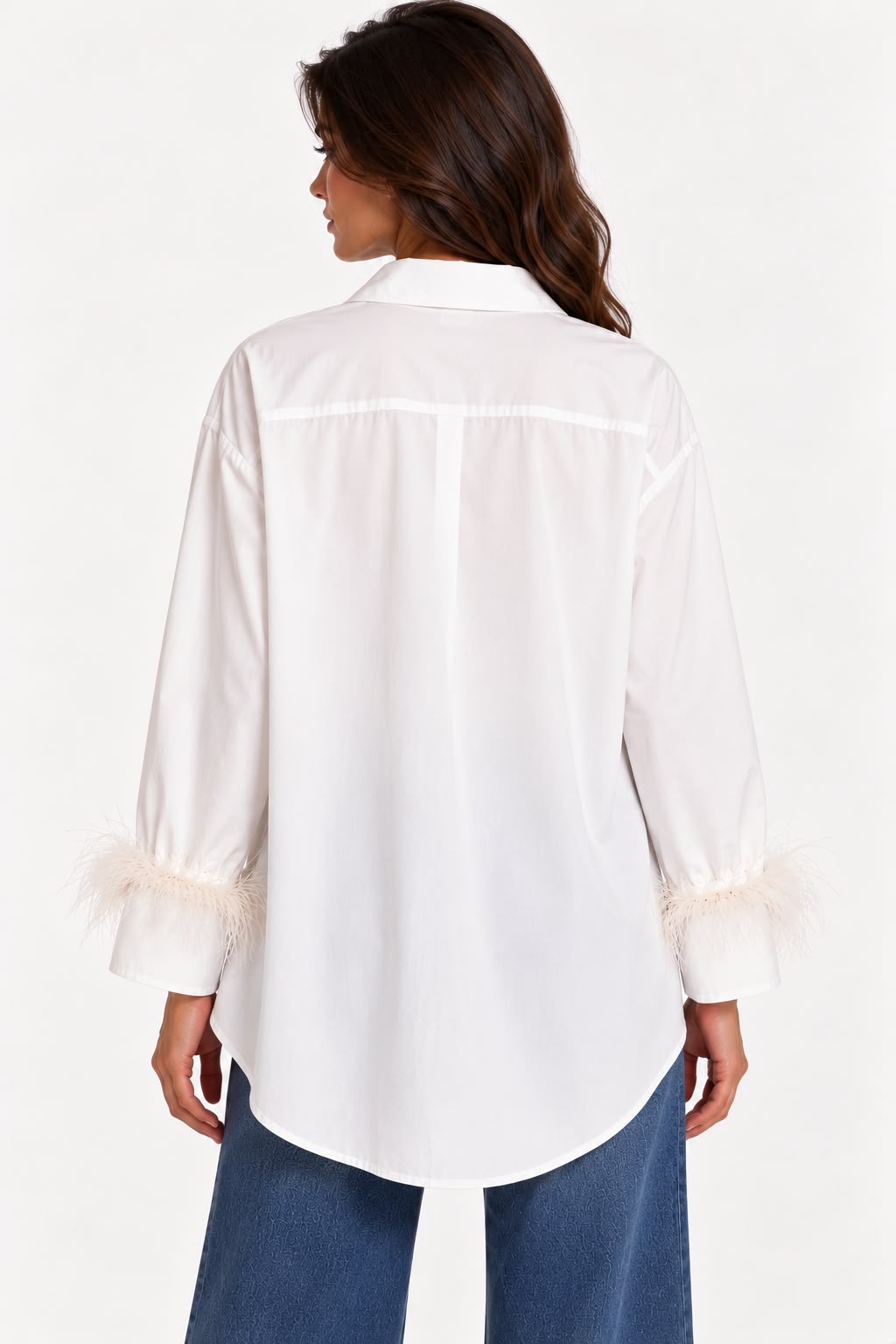 MARABÙ - Camicia con marabù (Bianco)