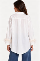 MARABÙ - Camicia con marabù (Bianco)