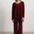 VARSAVIA - Oversize-Strickset (Burgund)