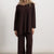 VARSAVIA - Oversize-Strickset (Schokoladenbraun)