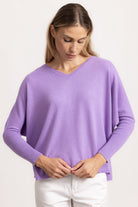 VITTORIA - Maglione con scollo v (Lilla)