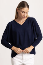 VITTORIA - Maglione con scollo v (Marine)