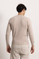 VITTORIO - Maglione scollo V (Beige Medio)