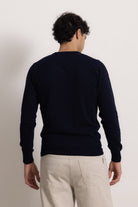 VITTORIO - Maglione scollo V (Blu Navy)