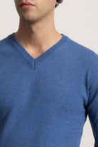 VITTORIO - Maglione scollo V (Jeans)