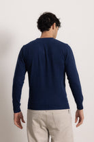 VITTORIO - Maglione scollo V (Marine)