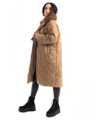 Cento Grammi con colletto in Volpe - Beige - Elisabettapanerai