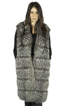 Gilet in Cashmere Loropiana e Volpe Argentata - Elisabettapanerai